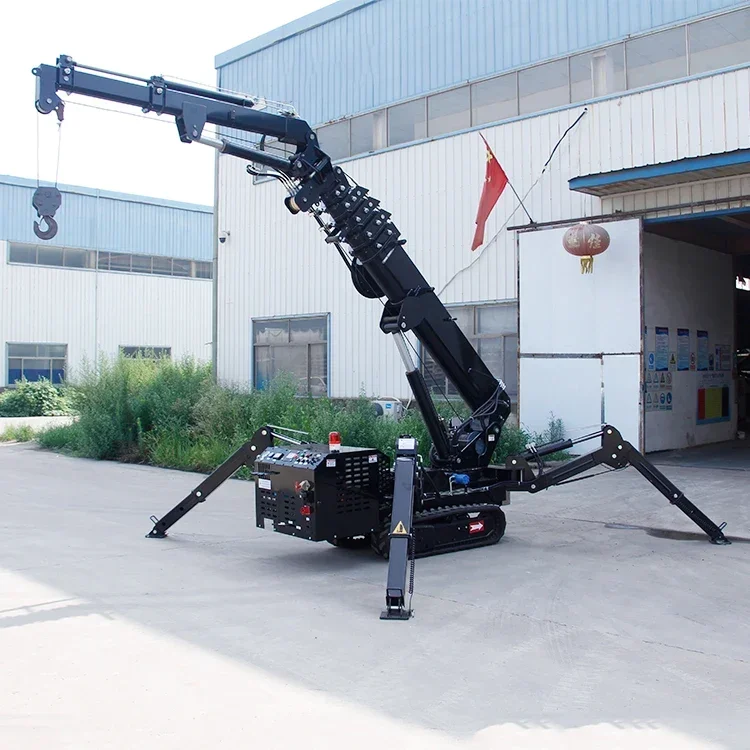 

8-ton crawler spider crane hydraulic boom lift