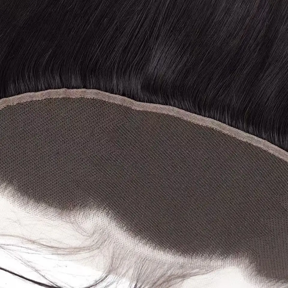 مستقيم 13x4 الدانتيل أمامي فقط الشعر البشري 13x4 الدانتيل الشفاف إغلاق أمامي الأذن إلى الأذن قبل قطعها البرازيلي عذراء الشعر #4