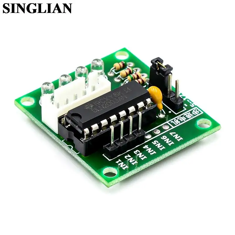 ULN2003 5V Five Line Four Phase Stepper Motor Driver Module Test Board Green PCB Board For Arduino