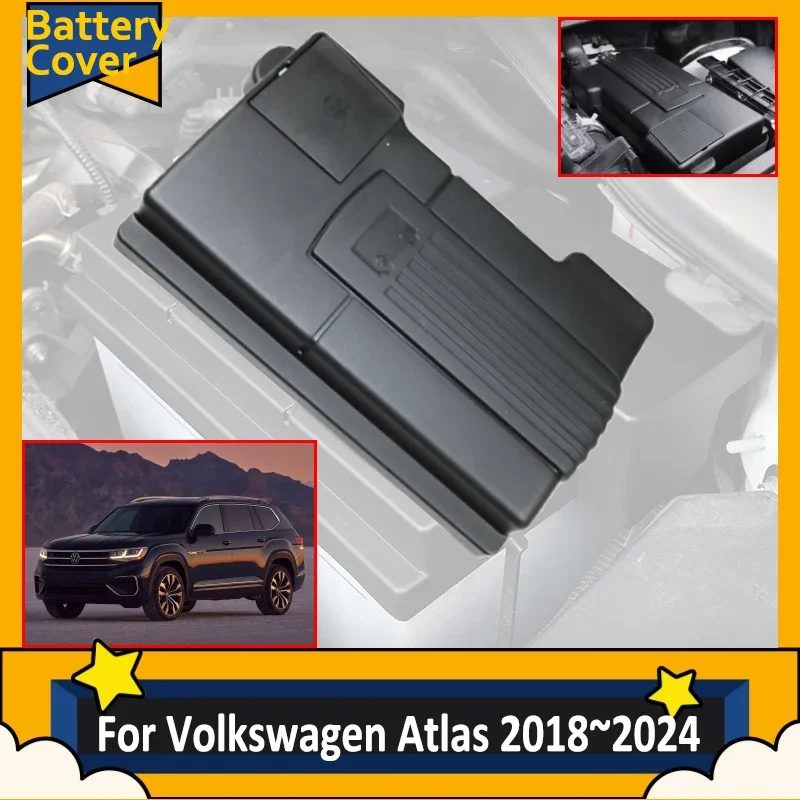 

x1 Battery Box Tray Protective Case For Volkswagen Atlas VW Teramont 2.0T 2018~2024 2018 2019 2021 Battery Protective Covers