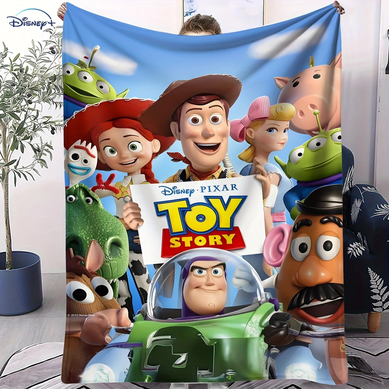

1PC Toy Story Themed Blanket ,Multifunctional blanket suitable for home, outdoor, travel, camping, nap cover blanket.