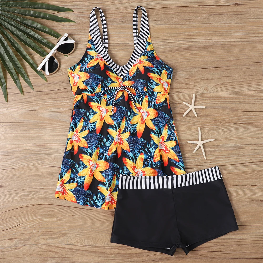 

Women's High Quality Sexy Halter Strapless Bikini Halter Swimwear Basic Beach Resort Dazzling Printed Swimwear S-6XL