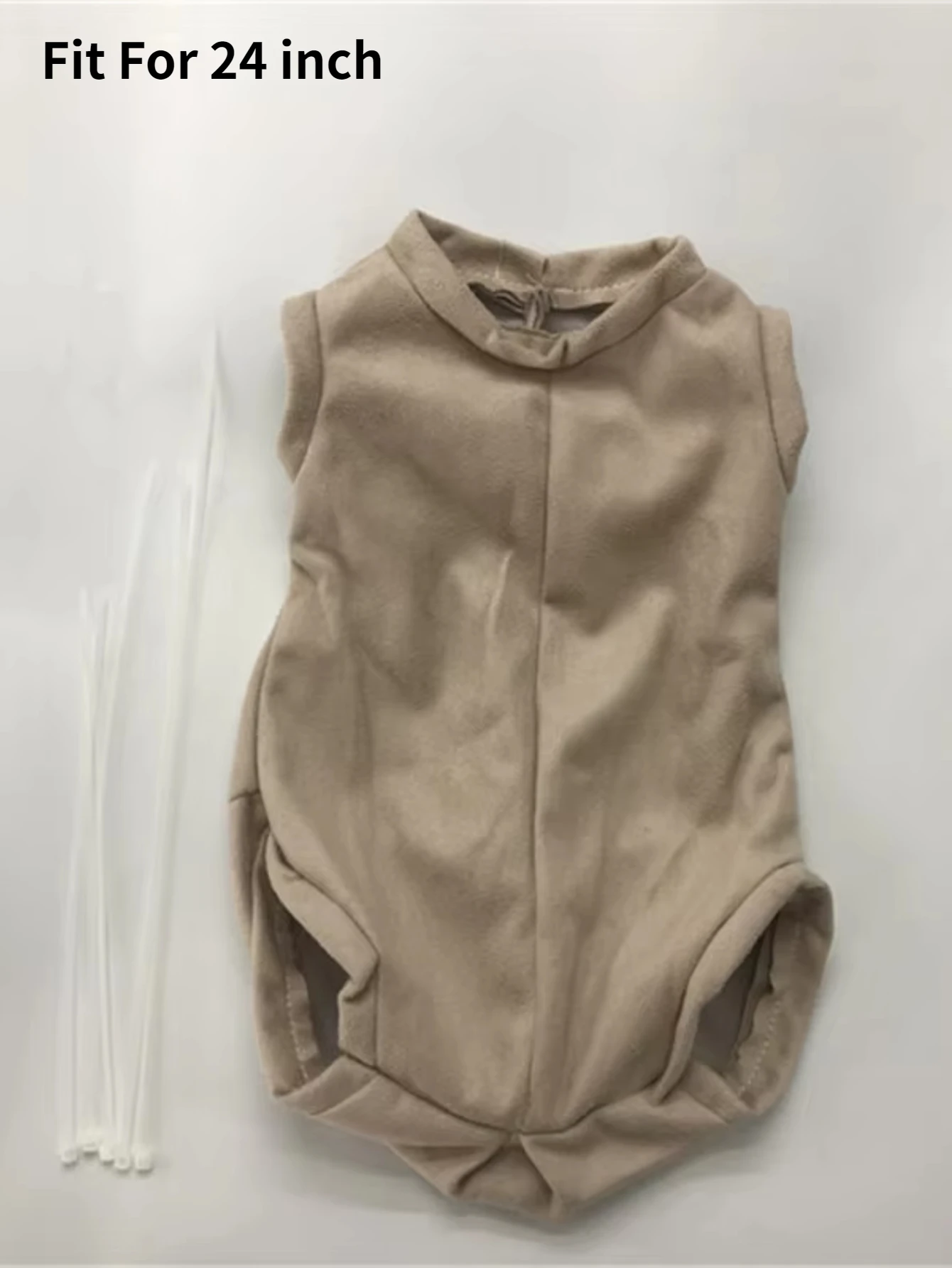 1 قطعة الجسم القماش وربطات عنق بسحاب مناسبة لدمى الأطفال حديثي الولادة 18-24 بوصة ، علبة ناعمة لتقوم بها بنفسك اكسسوارات طفل ريبيرث دمية العرض #5