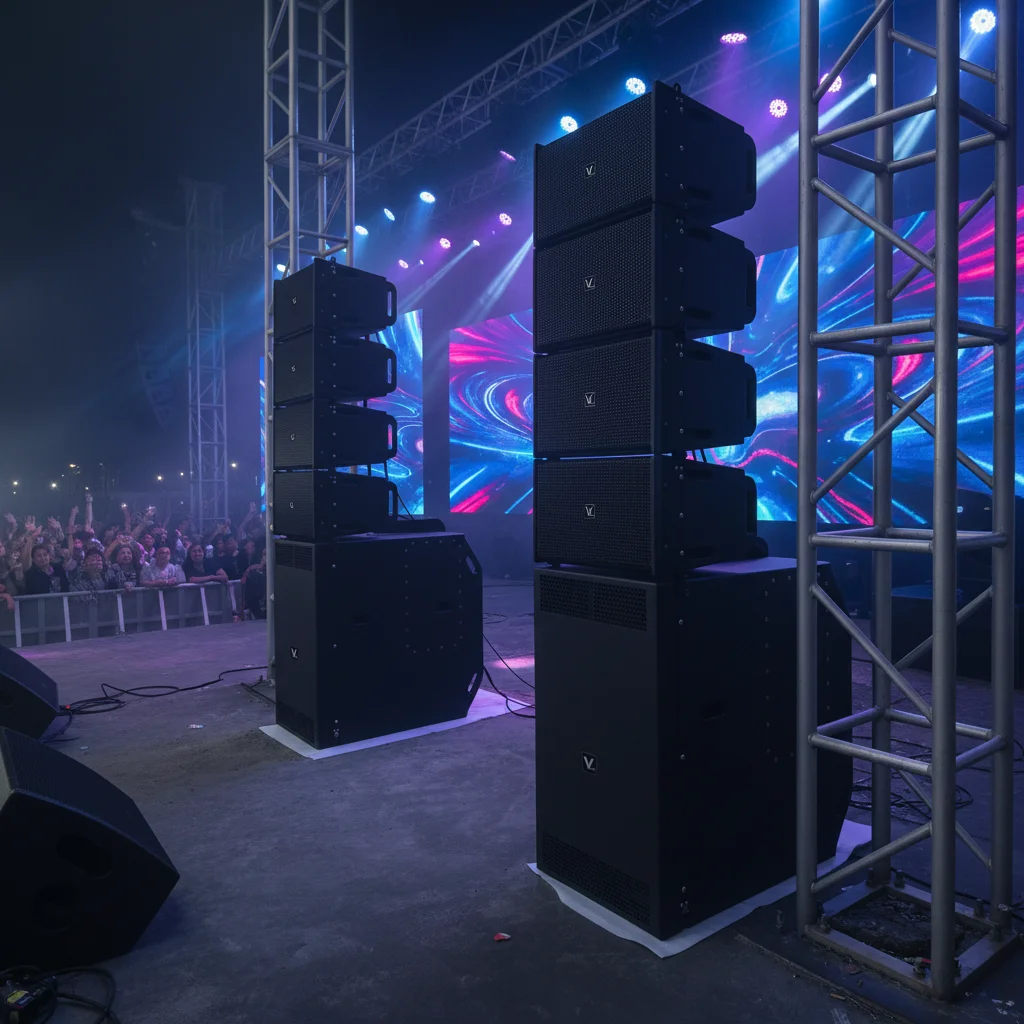 HA2 Professional High Power Active Sound Active Line Array Speaker Music System Full Set Music Equipment Speakers Outdoor Sound