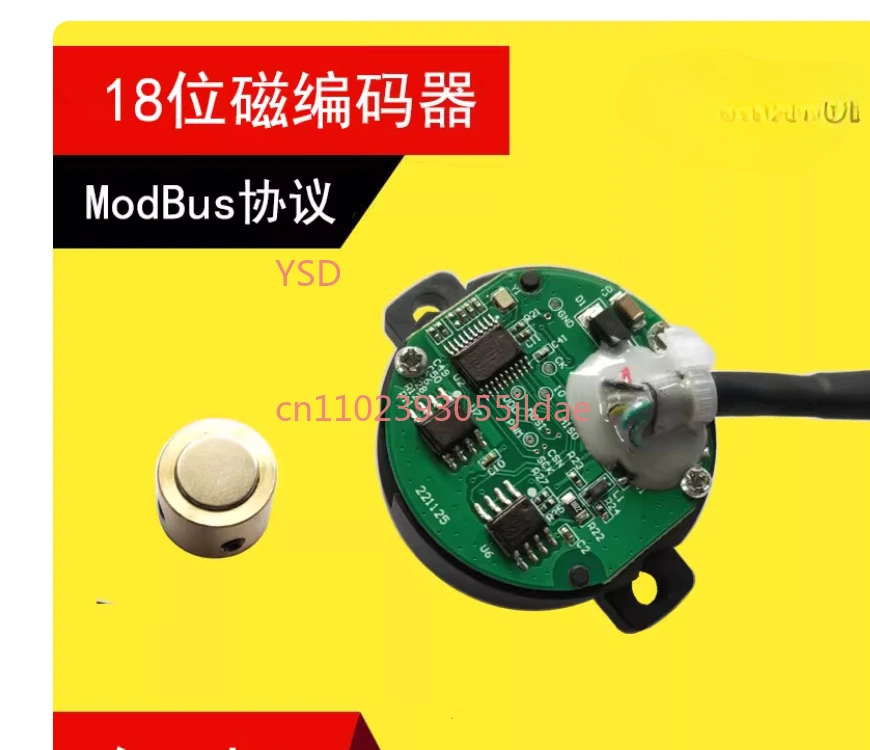 18 Bit Single Turn Absolute Magnetic Encoder, Slim Split Type with RS485 ModBus Communication