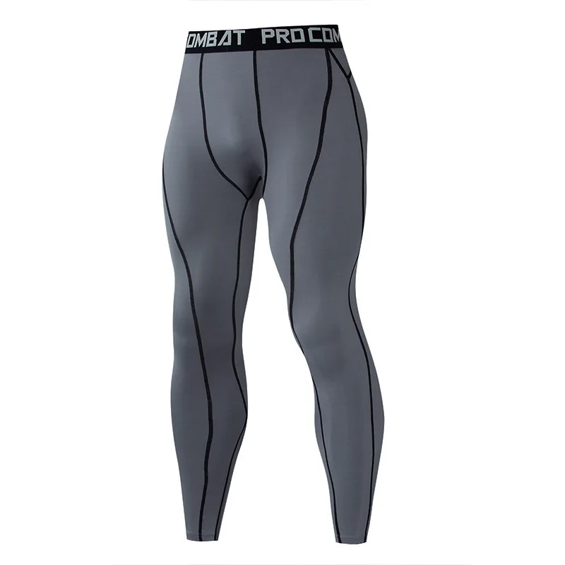 Leggings de compressão de alto desempenho para homens, calças justas, melhor desempenho em corrida, conforto