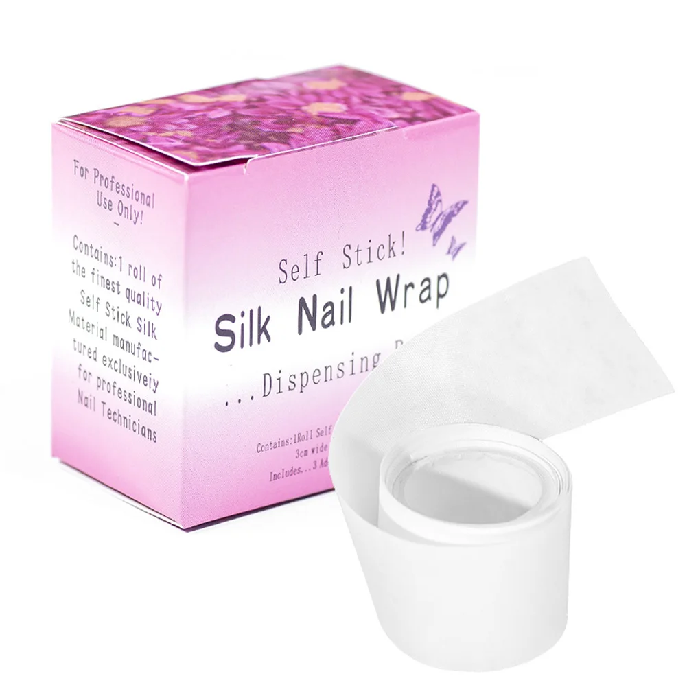 1m Fiberglass Silk Broken Nail Wrap Self  Self-adhesive Tape Strength Adhesive Manicure Repair Sticker Tool