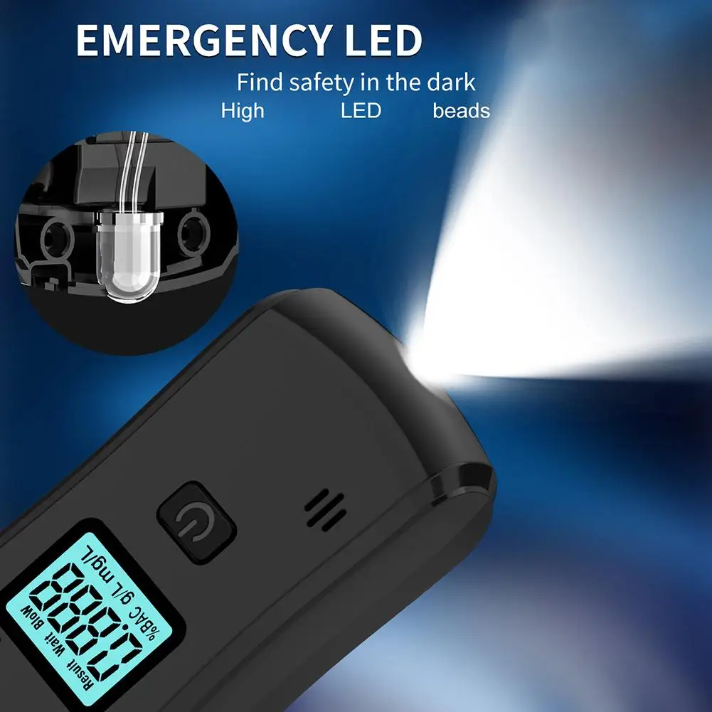 

Цифровой тестер алкоголя в выдыхаемом воздухе, ЖК-экран, анализатор вождения в выпадении дыхания, алкотестер для тестирования вождения в питьемом воздухе с J1X4