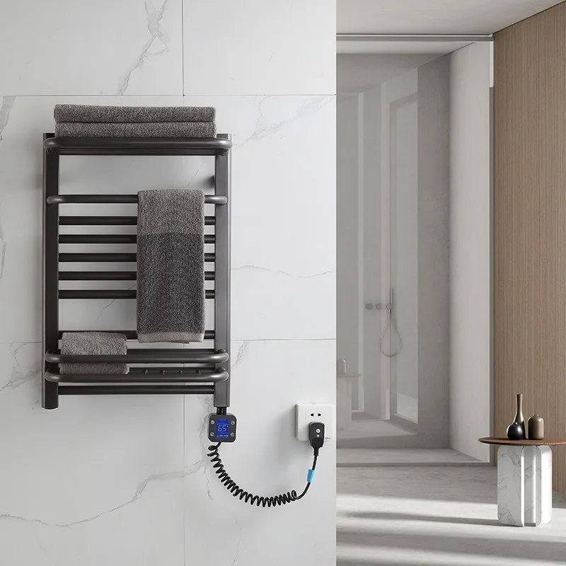 Electric towel rack, household bathroom bathroom, intelligent constant temperature heating and drying integrated storage