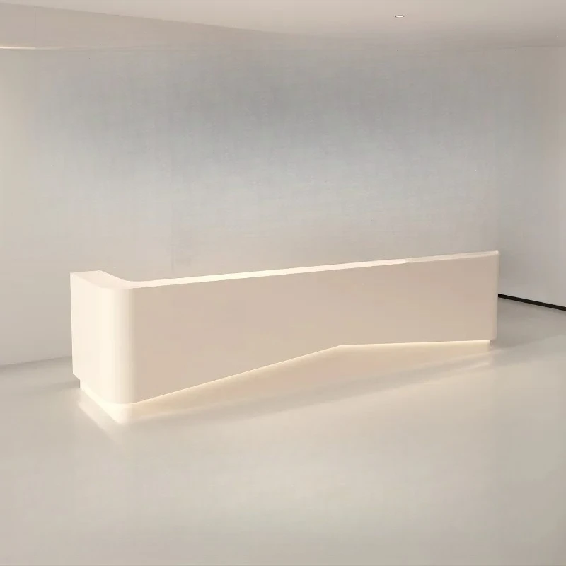 Welcome Display Reception Desks Company Executive Aesthetic Minimalist Reception Desks