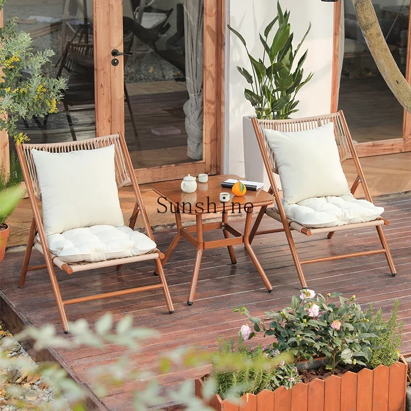 

Balcony, leisure folding lounge chair, outdoor home garden rattan chair