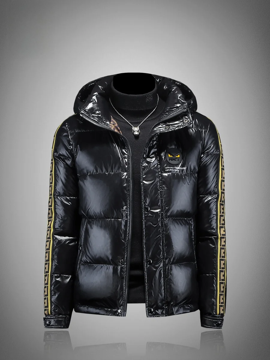 

Мужская пуховая куртка iny Surface: молодежная, высококачественная, утепленная, с 90% пуха, с капюшоном, модная и теплая для зимы