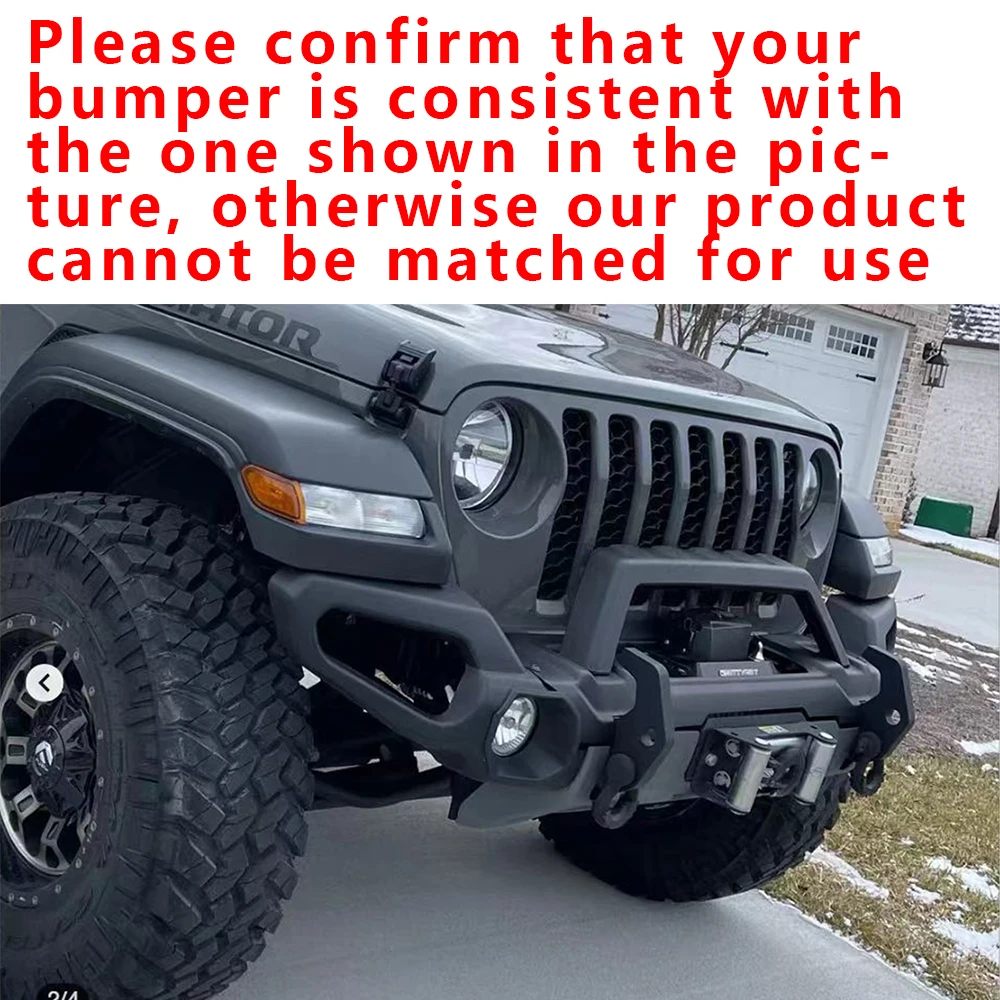 

R-R Bumper N-Tube bump Front Bumper Accessory Iron Bar U Black SXMA JL1229-2n For Jeep Wrangler JL2018+ R-R Bumper