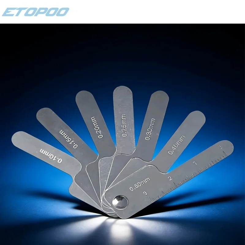 0.1 - 0.5mm Dental Tooth Gap Measuring Ruler Ruler Tooth Gap Measure Reciprocating System Stainless Steel Orthodontic Instrument