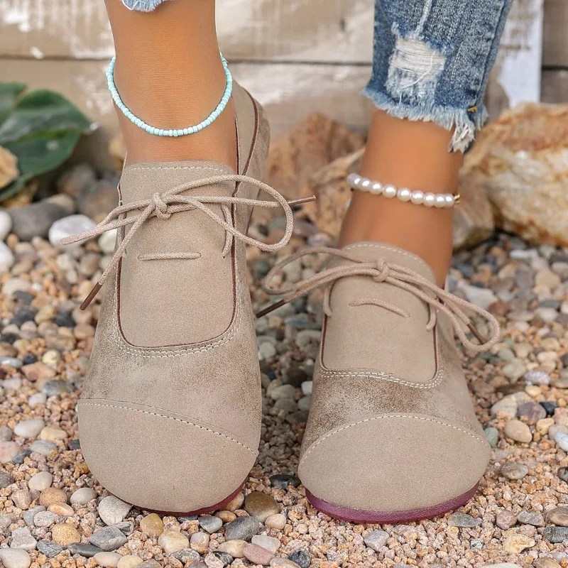 Women Flats Handmade Casual Breathable Lolita Shoes Spring Autumn Fashion Retro Loafers Women's Non Slip Soft Sole Sneakers