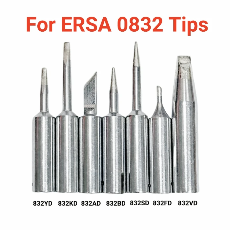 For ERSA 0832BD SD AD CD FD Soldering Iron Tip Replace ERSA Electric Soldering Iron Head Soldering Station Tool