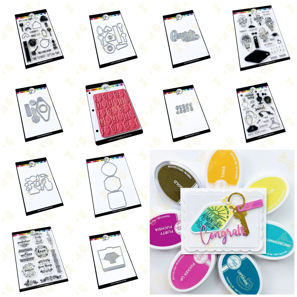 

Charming Keys Locks Background Metal Cutting Dies Clear Stamps Stencils Scrapbook Diary Decoration Embossing Cut Dies Template