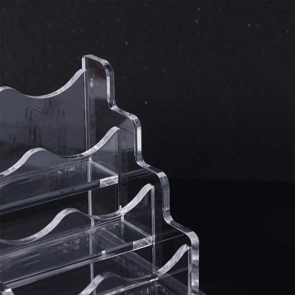 Transparent Acrylic Business Card Holder Elegant Acrylic Name Card Display Stand High-capacity Thickened Desktop Display Holder
