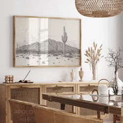 Pine Tree Branch Vintage Sketch Trees Rustic Landscape Posters and Prints Canvas Printing Wall Art Picture for Living Room Decor