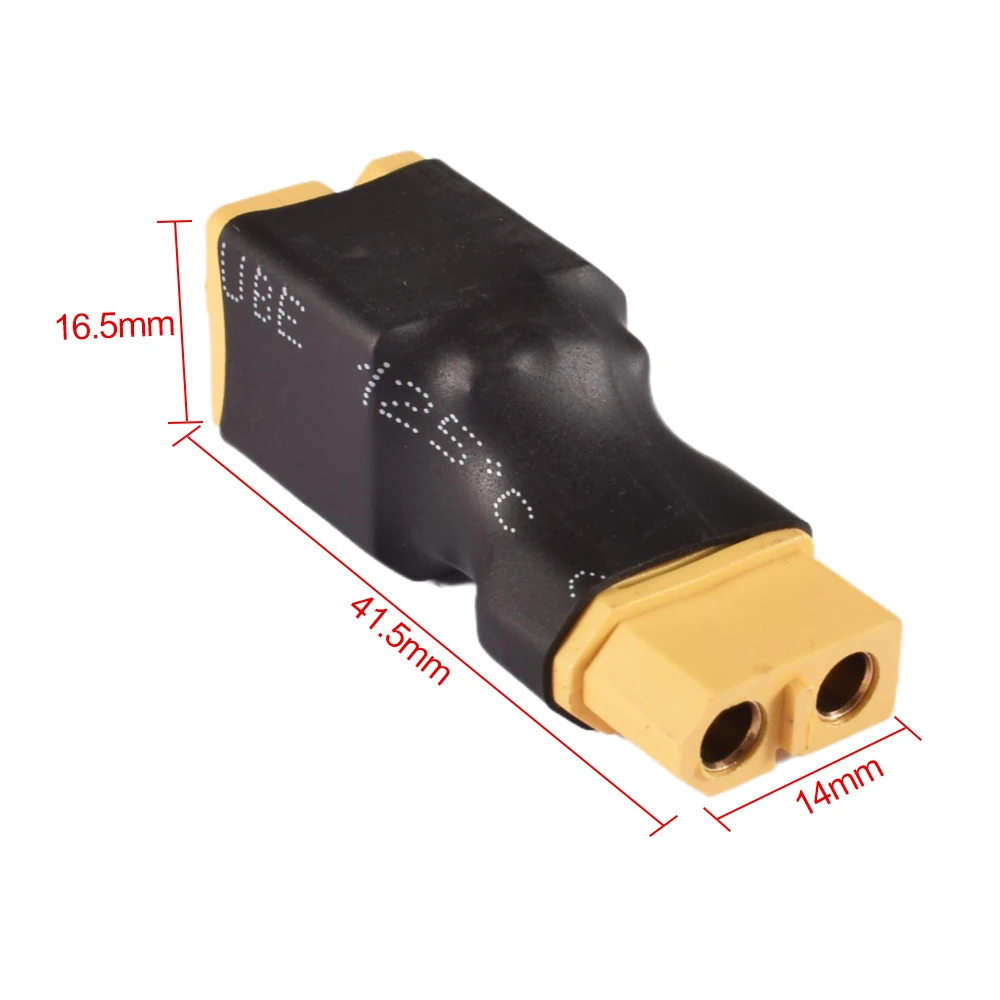 9IMOD 2/4pcs XT60 T Parallel/Series Adapter Connectors No Wire 1 Female to 2 Male/1 Male to 2 Female Plug for RC Lipo Battery