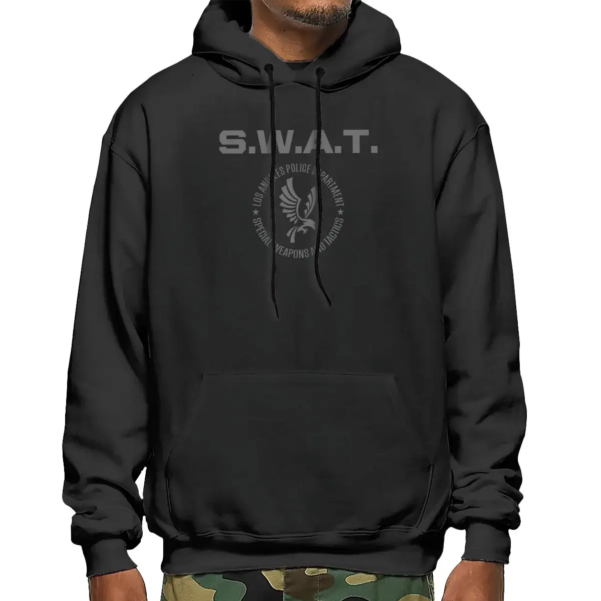 Swat Lapd Los Angeles Police Dep Tv Series S.W.A.T. Reboot Inspired Hoodie Sweatshirts Hoodies Cool Casual Splicing Streetwear