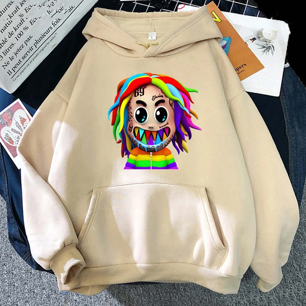 

6ix9ine Tekashi69 New Kawaii Japanese Casual Harajuku Hoodies Women Men Korean Style Pullovers Female Sweatshirts Clothes