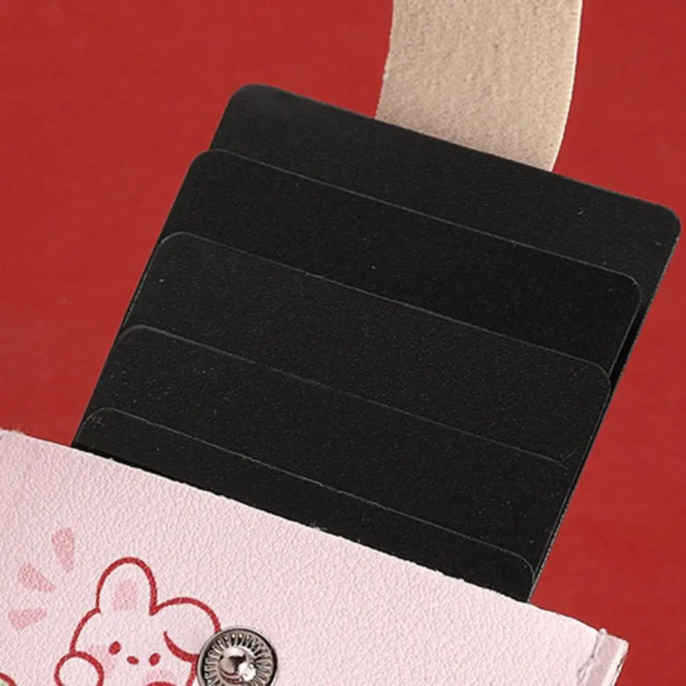 Laminated Concealed Mini Card Wallet RFID Blocking Pull-out Type Business Card Case 5 Card Pockets PU Leather ID Card Holder