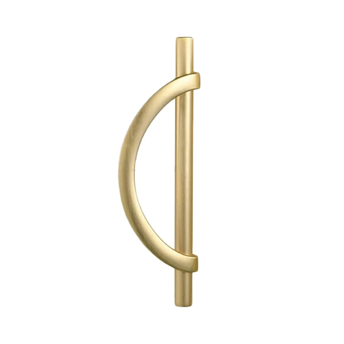 ABFA 2Pcs Gold Cabinet Pulls Drawer Pulls Half Moon Shape Cabinet Pulls Drawer Dresser Handles Kitchen Cupboard Handles B