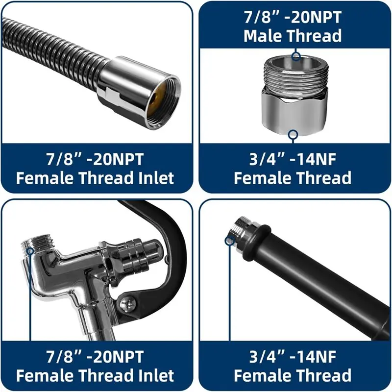 AEE4-Commercial Sink Sprayer Valve With 44