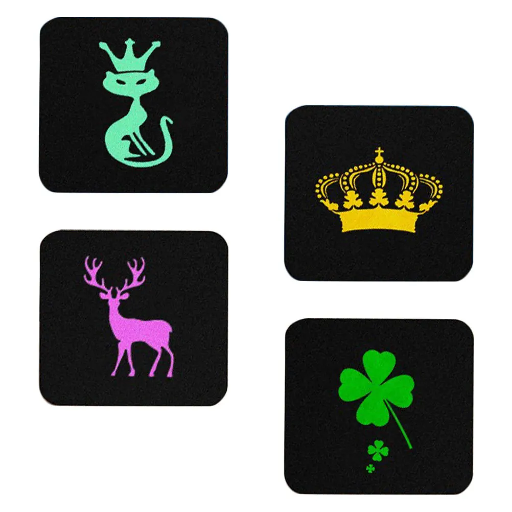 Mini miroirs de maquillage compacts portables, légers, pliables, pour voyage, petit miroir de maquillage, 4 pièces