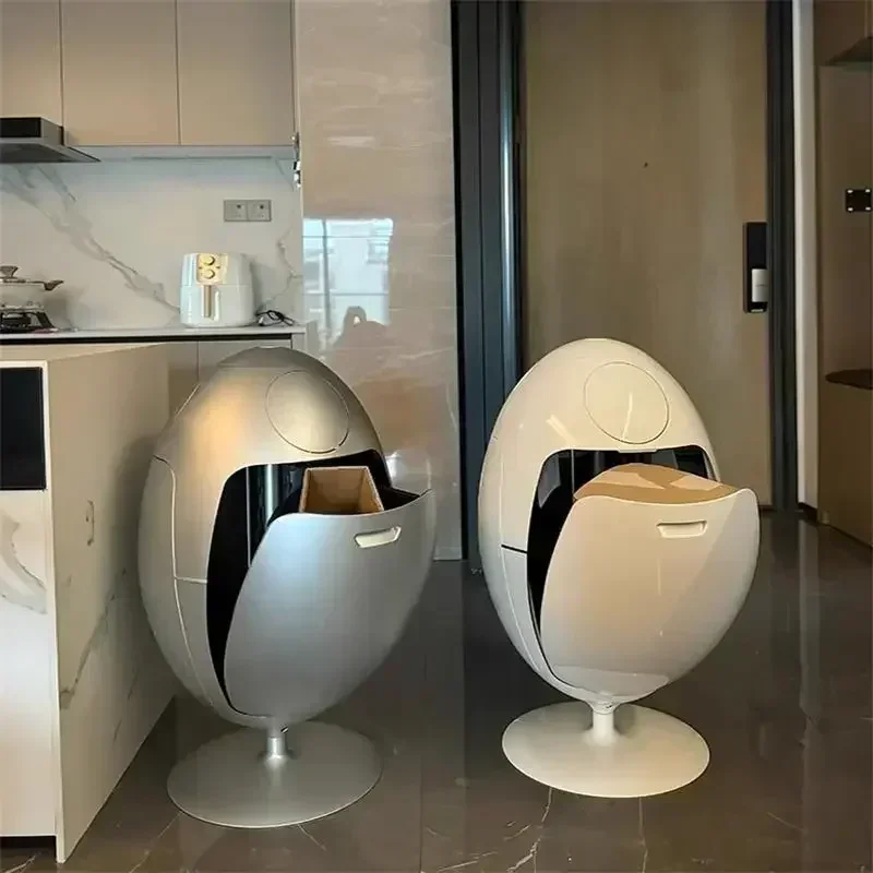 Trash Storage & Organization Dinosaur Egg Trash Can Eco-Tech Style Egg Decoration Luxury Premium Storage Can