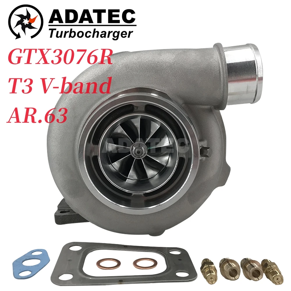 T3 Vband GEN 2 Turbocharger GTX3076R 0.63AR 856801-5027S 851154-5001S Turbine 740902-0009 Ceramic Dual Ball Bearing 58mm