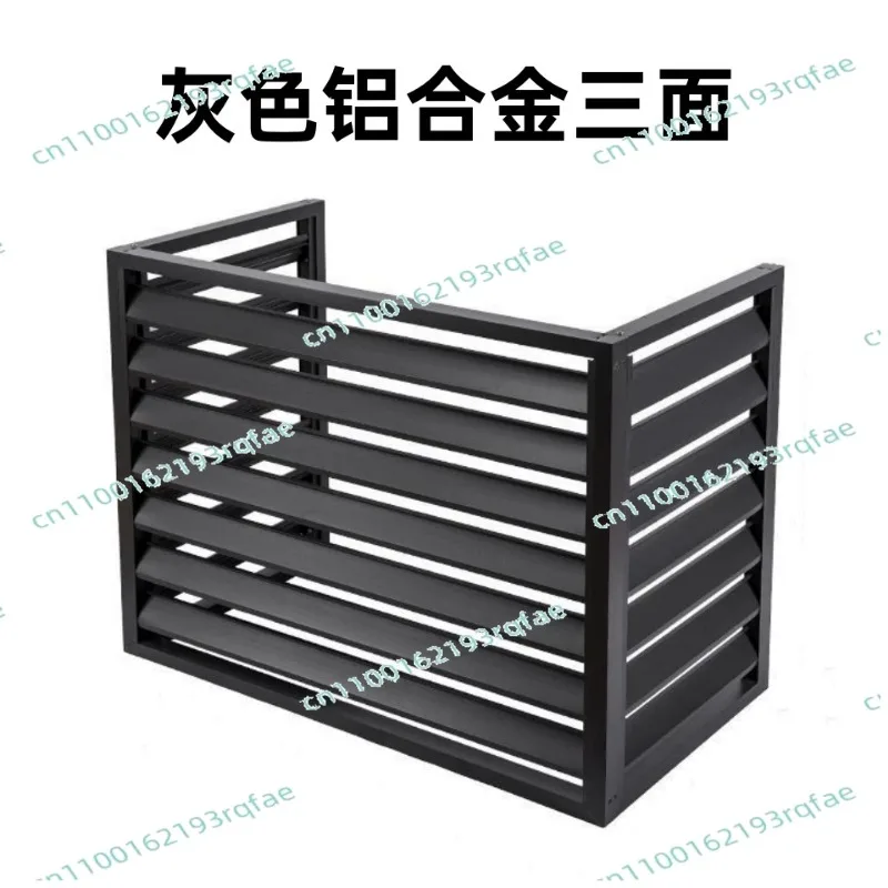 Outdoor machine protective cover rainproof vent louver electric/manual Aluminum alloy air conditioner outer machine cover louver