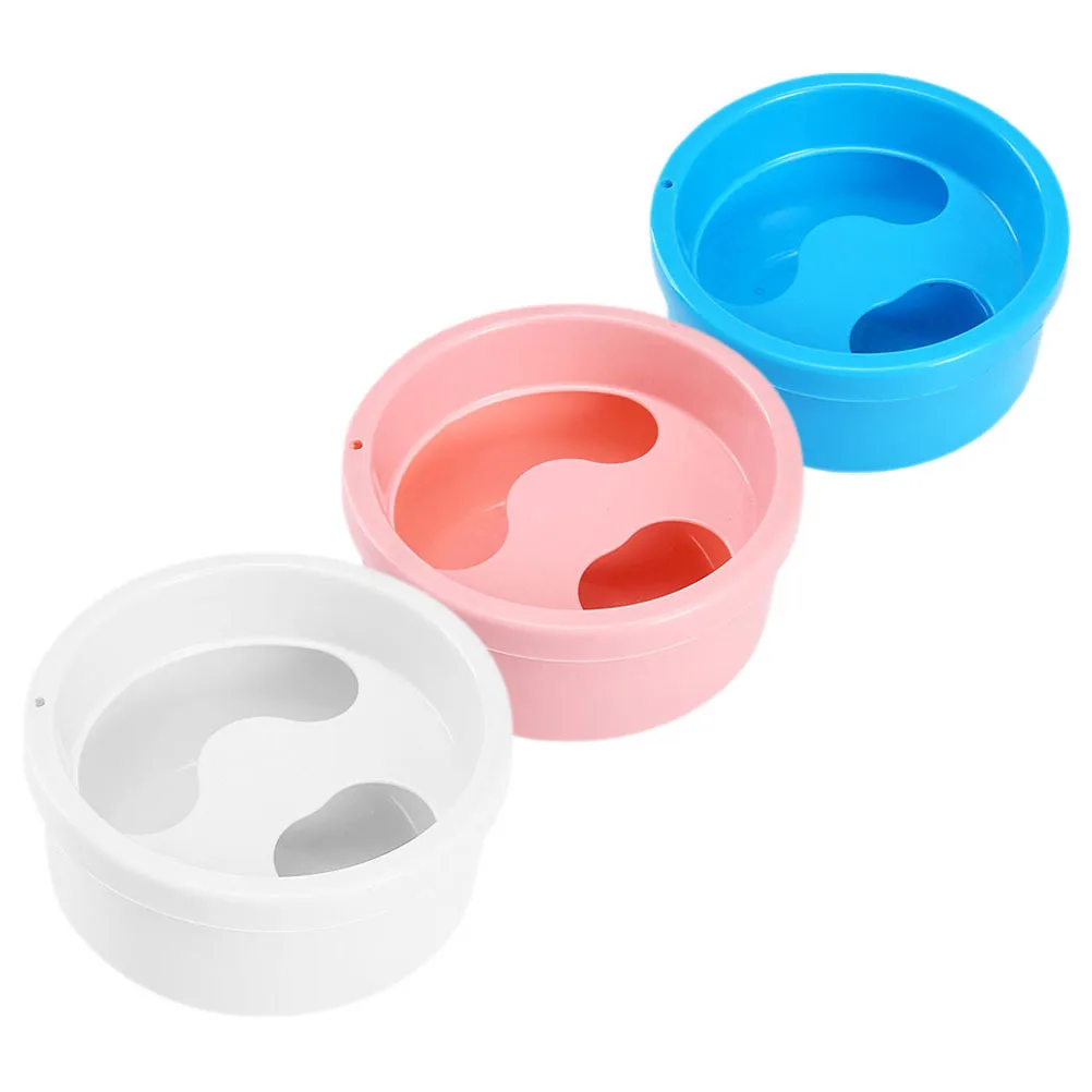 3 قطعة وعاء نقع الأظافر ملحق مانيكير دائم لإزالة الأظافر كاذبة صالون المنزل وعاء الأظافر نقع إصبع نقع الأطباق #6