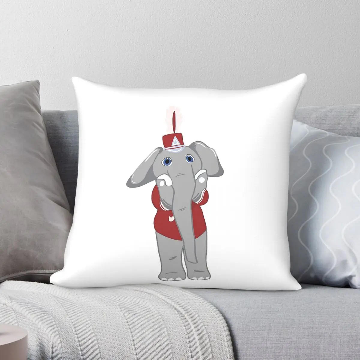 Million Dollar Big Al Square Pillowcase Polyester Linen Velvet Creative Zip Decorative Pillow Case Car Cushion Cover 45x45