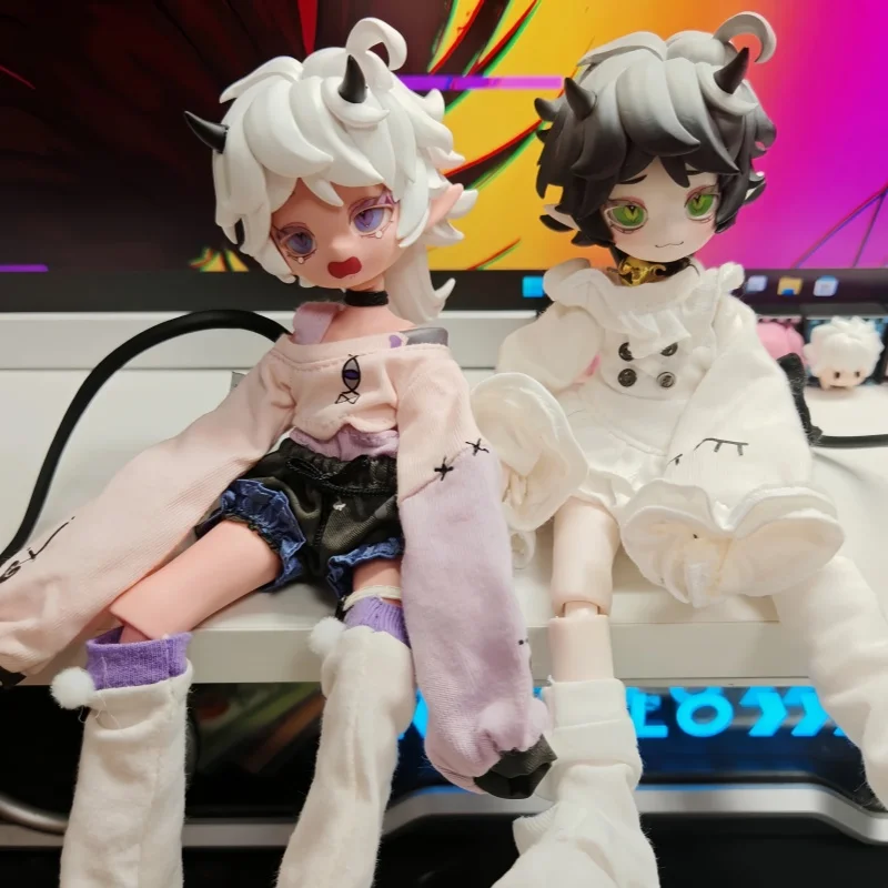 

Cooze 1/8 BJD Devil's Horns Series Movable Jointed Doll Blind Box Exquisite Ornament Creative Mystery Gift for Girls