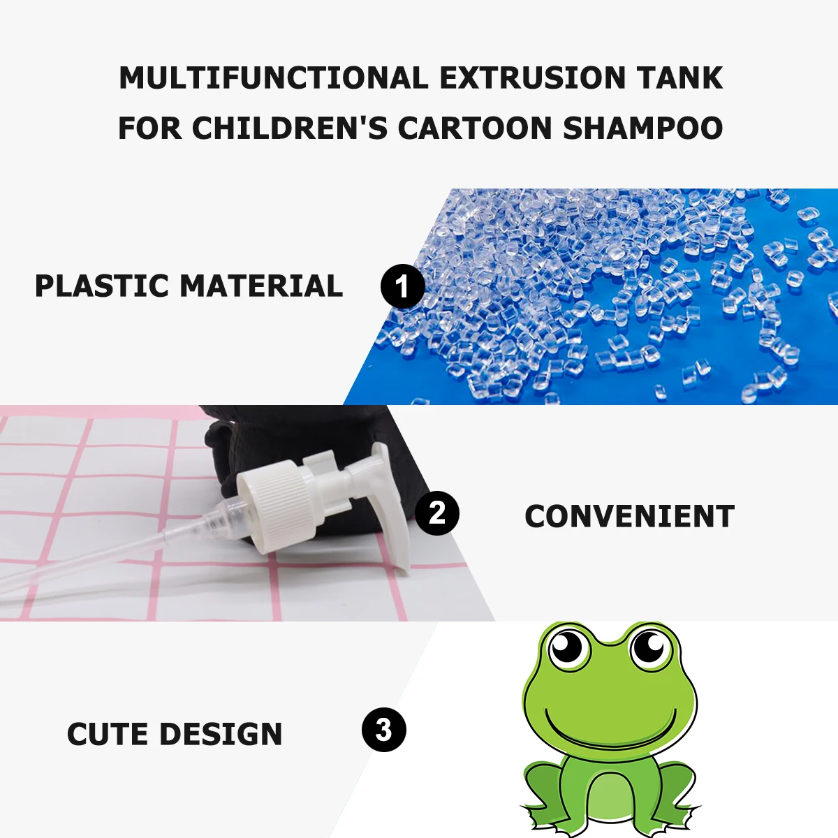 

Cute Lotion Dispensers Kids Shampoo Bottle Press Pump Sub Bottle for Bath Liquid Storage Safe Material Refillable Travel