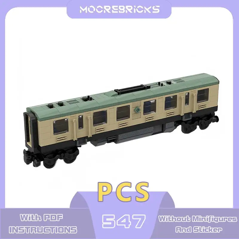 Creative Building Blocks Freestyle Passenger Wagon Model Train Carriage Bricks Desktop Decorative Toy Children's Holiday Gifts