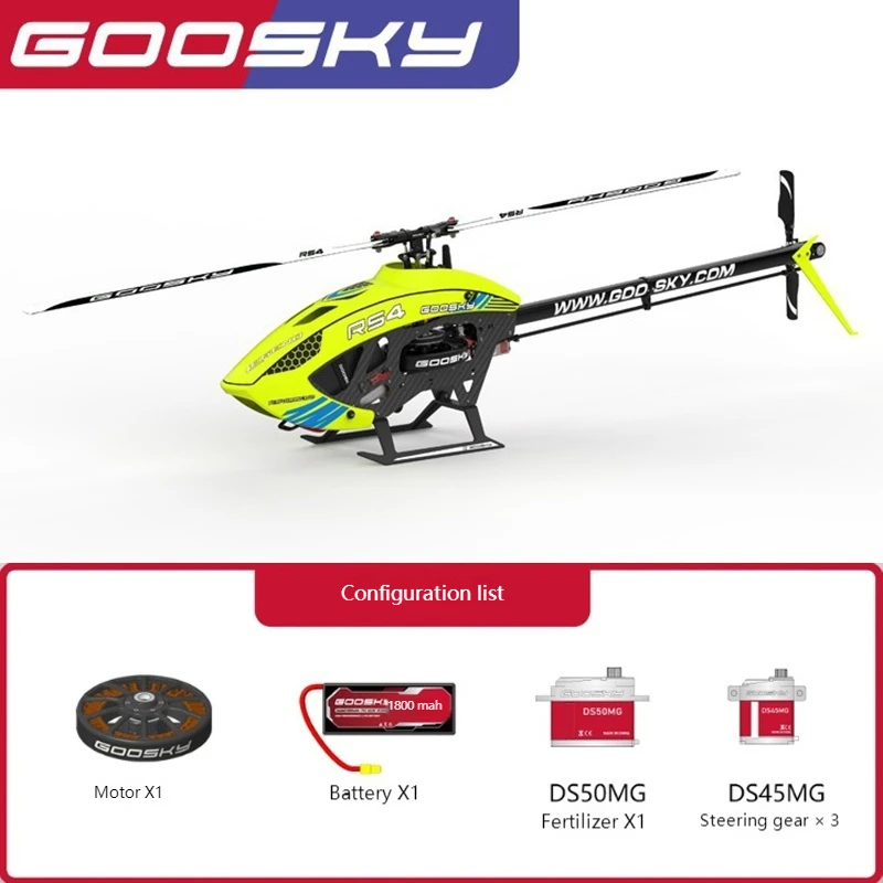 Nowy Goosky Valley Sky Technology Rs4 3d kaskaderski helikopter zdalnie sterowany model samolotu zabawka dla dzieci prezent