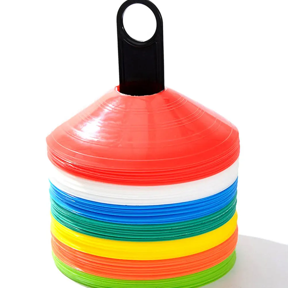 6Pcs Soccer Cones Storage Stands Heavy Duty PP Disc Cone Holder Rack Portable Foldable for Football Practice Skateboarding