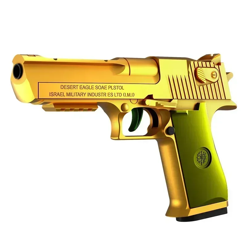 Mechaniczny automatyczny pistolet zabawkowy Desert Eagle Wyrzut muszli Pistolet Airsoft Ciągłe strzelanie Miękka kulka Zabawka dla dzieci Strzelanie