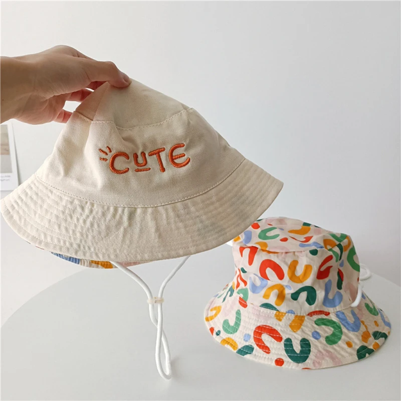 

48/50/52/54CM Boys Girls Outdoor Sun Hat Children Sunshade Hat Camping Hiking Hat Breathable Workmanship Summer Wide Brim Caps