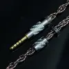 XINHS 구리 실버 합금 OCC 하이브리드 오일 침수 그래핀 업그레이드 케이블, 탕주 IEM에 적합, 4 밸런스 3.5mm 입체 5