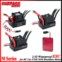 Surpass Hobby M Series 35A 45A 60A T XT60 Plug Waterproof ESC 2-3S for 1/10 1/12 1/14 1/16 RC Car F540 3650 Brushless Motor