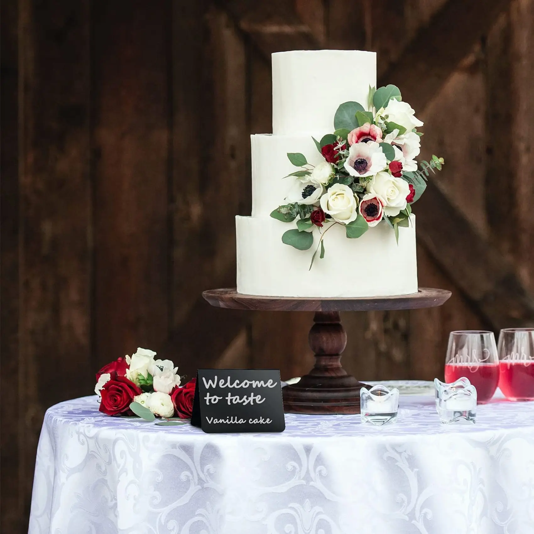 24 PCS Mini Chalkboard Signs 4X3inch Small Chalkboard Chalk Sign Food Labels For Party Buffet Tables ,Easy To Write