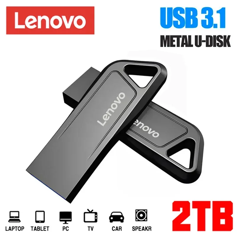 Lenovo 1TB Flash Drives USB 3.0 2TB High-Speed Transfer Metal Pendrive Memory Type-C Interface Portable Memoria Usb Flash Disk