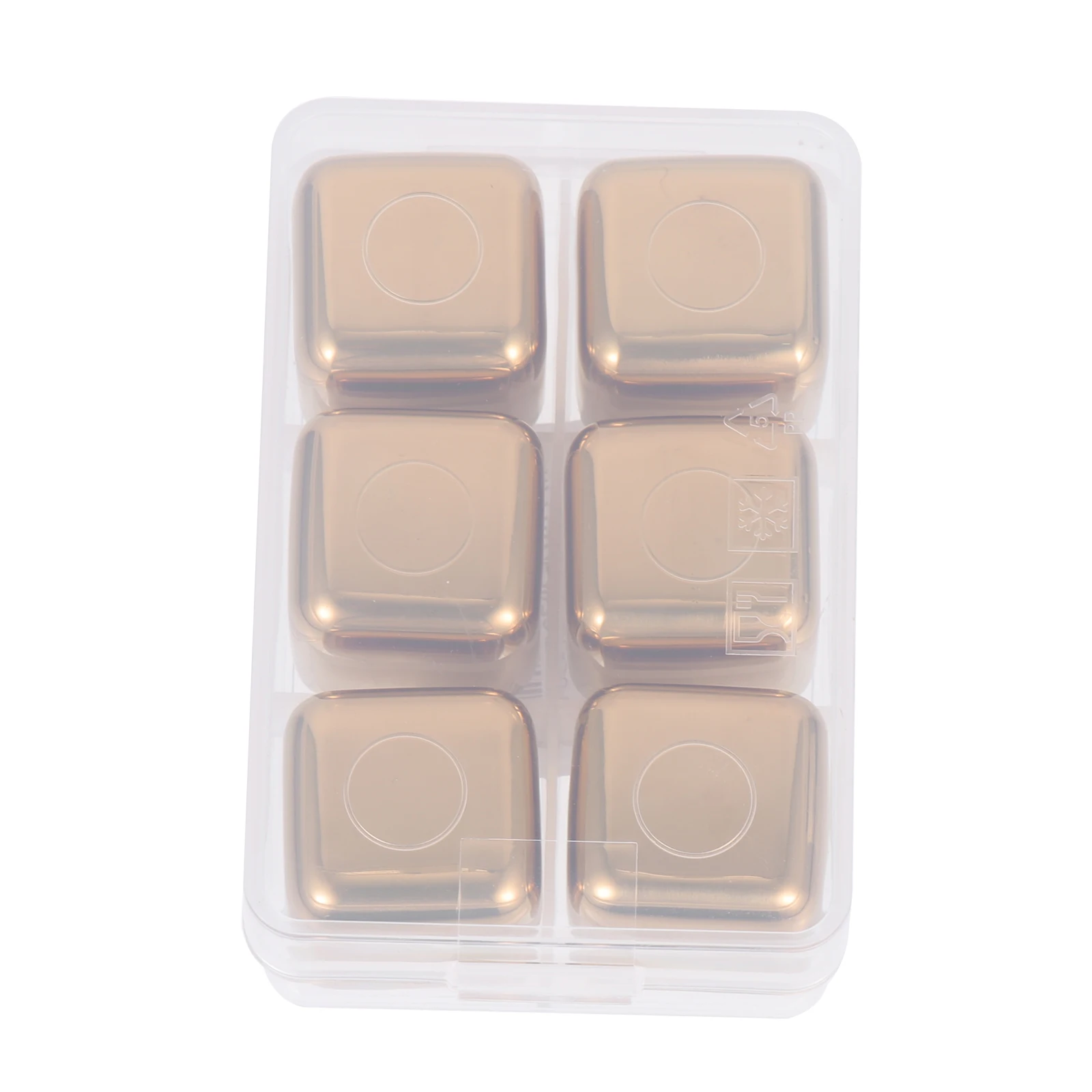 

1 set Stainless Steel Ice Cubes Reusable Cooling Set Whiskey Vodka Mold Food Grade Plastic Kitchen Bar Supplies