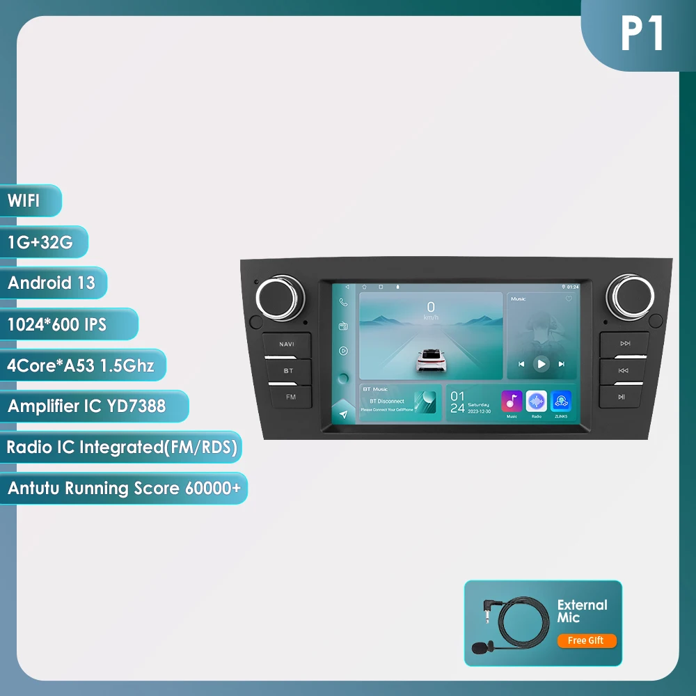 Android Auto Multimedia Speler Voor Bmw 3 Series E90 E91 E92 E93 2006-2012 Navigatie Gps Stereo 4G-Let Autoradio Carplay