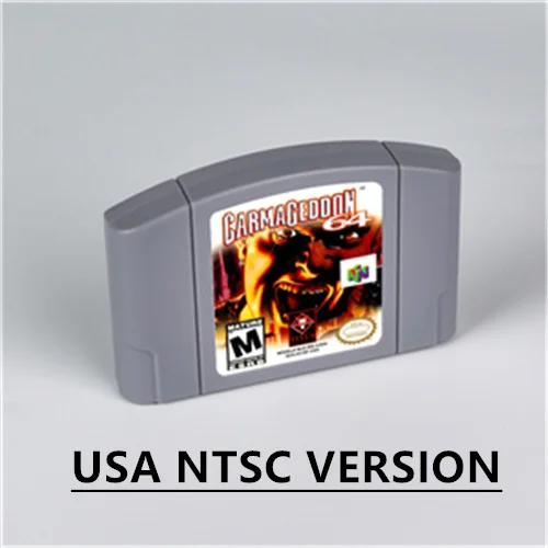 Carmageddon Retro 64  for Retro 64  Bit Game Cartridge USA Version NTSC FormatChidren Gift Gaming