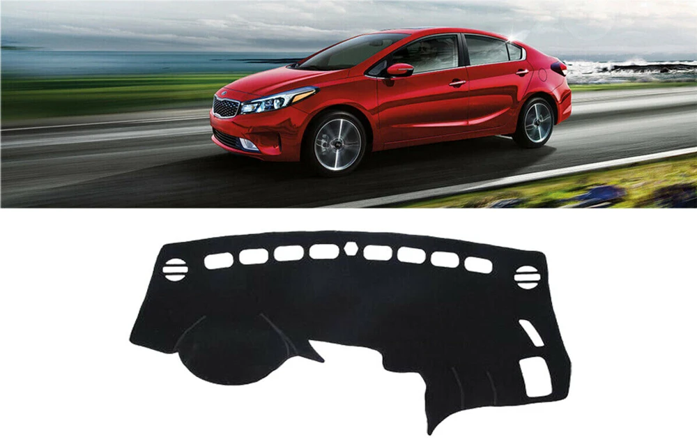 Front Dashboard Dash Board Mat Dashmat Sun Cover Center Console Panel Heating Strip Trim For Kia Forte 2015-2017